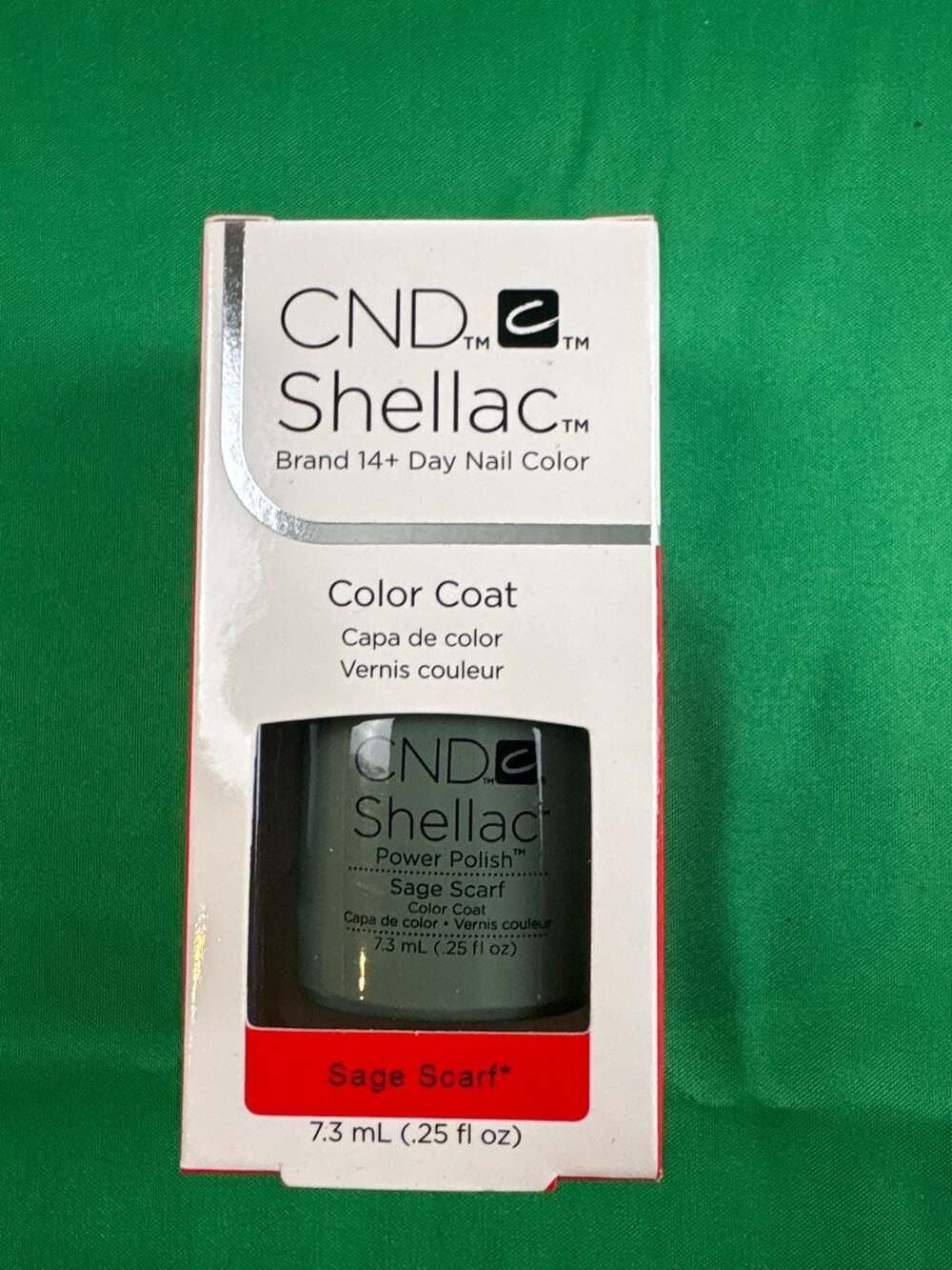 CND Shellac Sage Scarf Color Coat 7.3 mL (.25 fl oz)